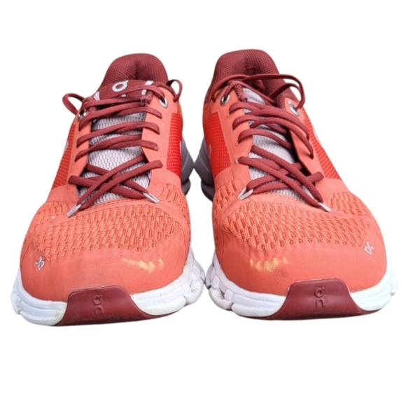 On Cloudflyer 2 Running Athletic Tennis Shoe Sneaker Flare Quartz Red Women 8 - Picture 7 of 15